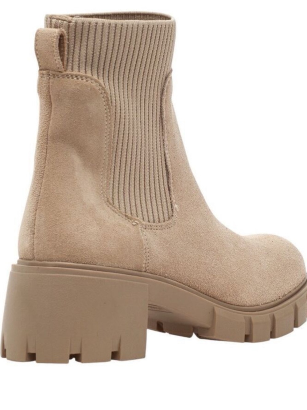 NIB STEVE MADDEN Hayle Taupe Suede Booties SZ: 7.5 - Picture 3 of 6